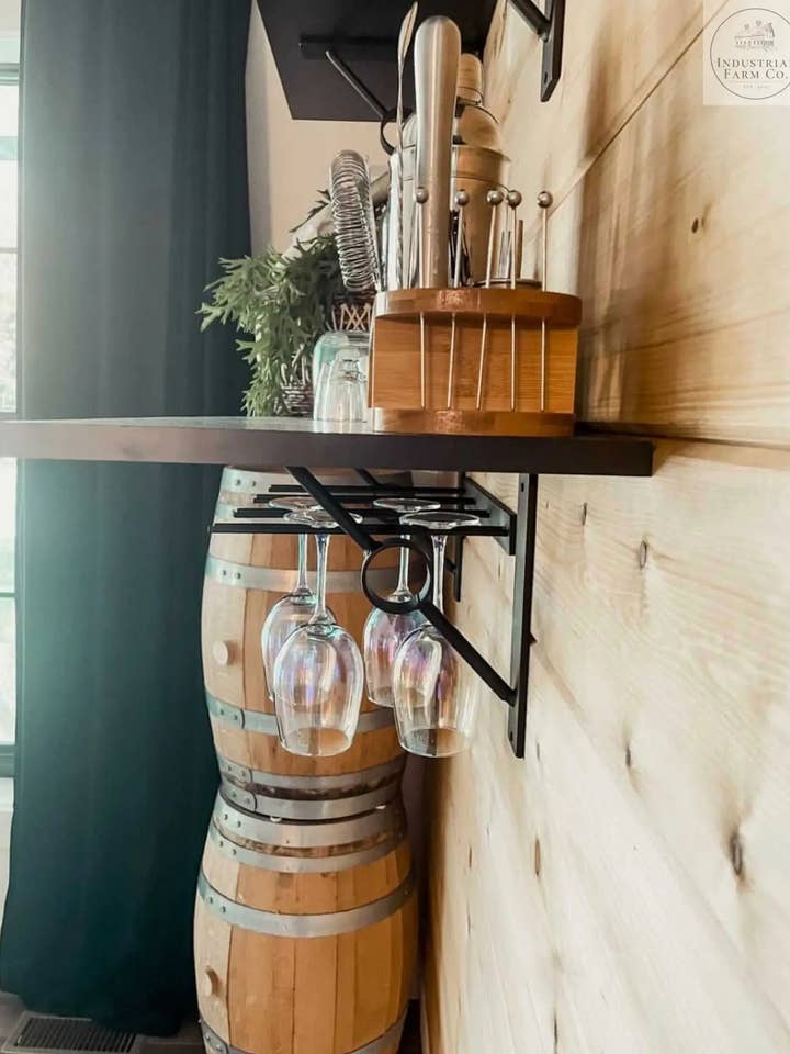 The White Plains Wine Glass Rack for wholesale by Industrial Farm Co