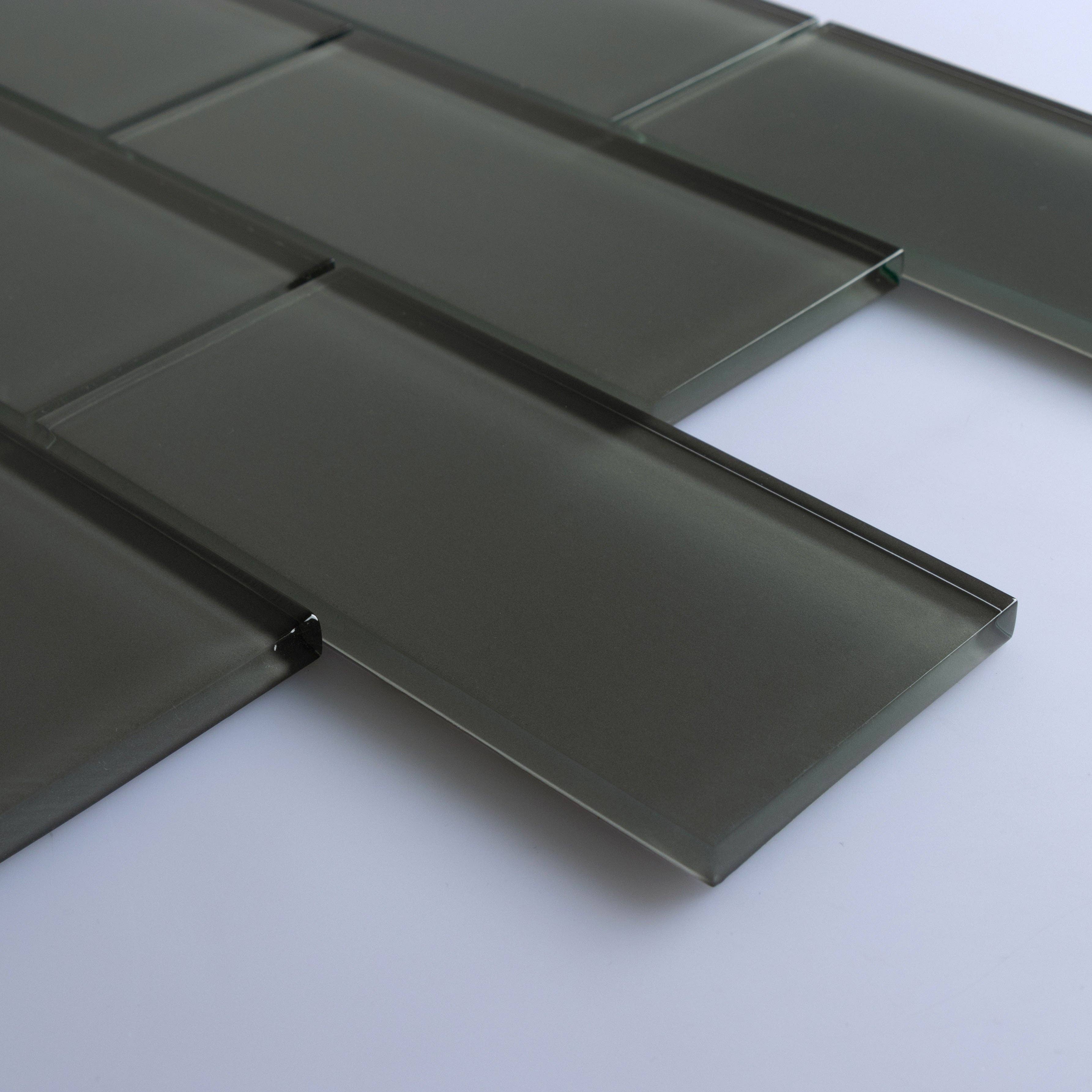 WS Tiles - Vente Carrelages muraux - Carreau de mosaïque en verre de 3" x 6", dosseret pour cuisine et salle de bain - 5 pieds carrés par carton2