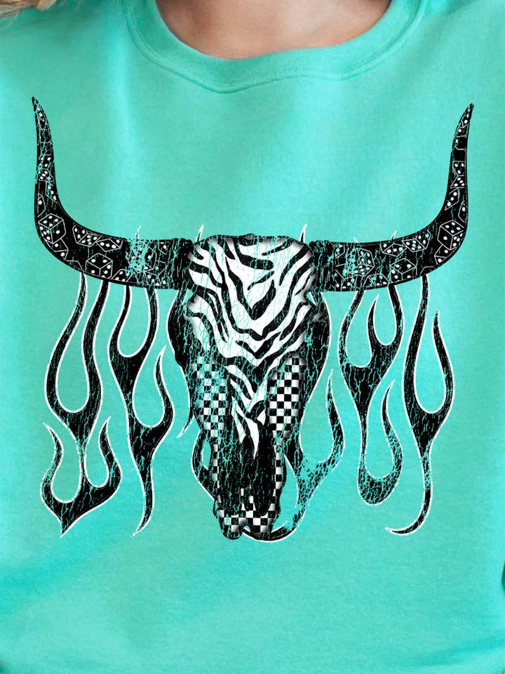 Smokin' Steer Ready To Press DTF Transfer for wholesale by Wholesale Accessory Market