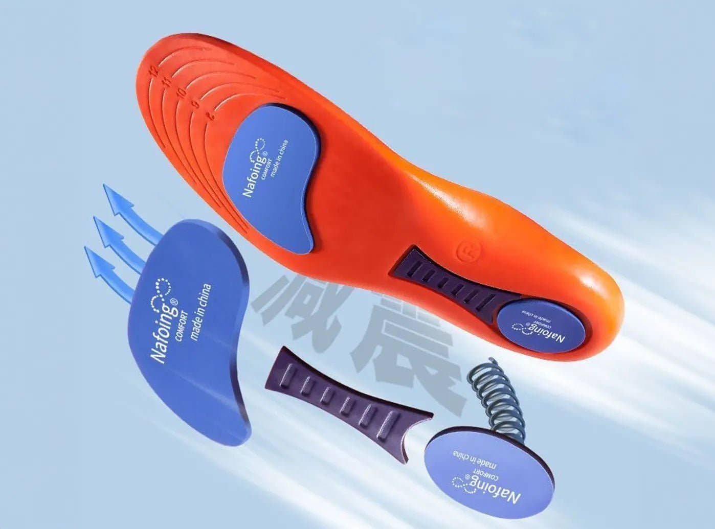 Red FitVille Sports Orthopedic Insoles for wholesale on Faire2