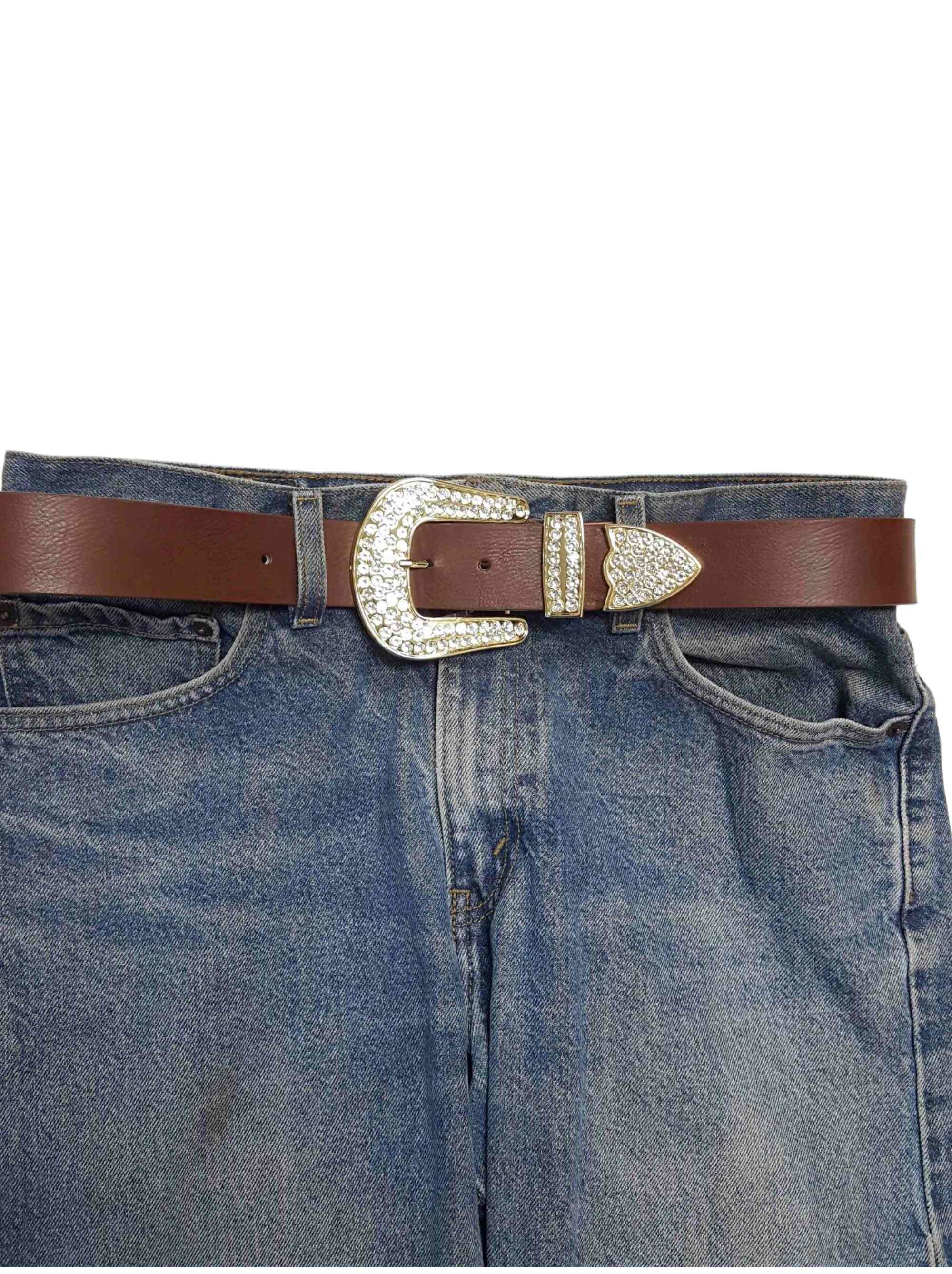 Axesoria West - Wholesale Belt - Women's - Special Price : Classic Western Rhinestone Buckle Belt3