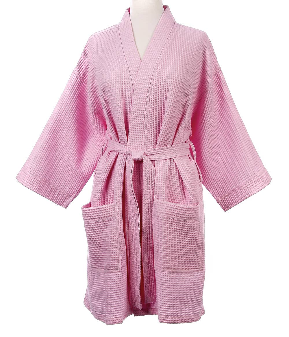 Kaleidoscope Accessories - Wholesale Robe - Women's - Short Waffle Weave Robe2