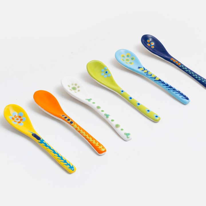 Ceramic Small Spoon for wholesale by Thumbprint Artifacts