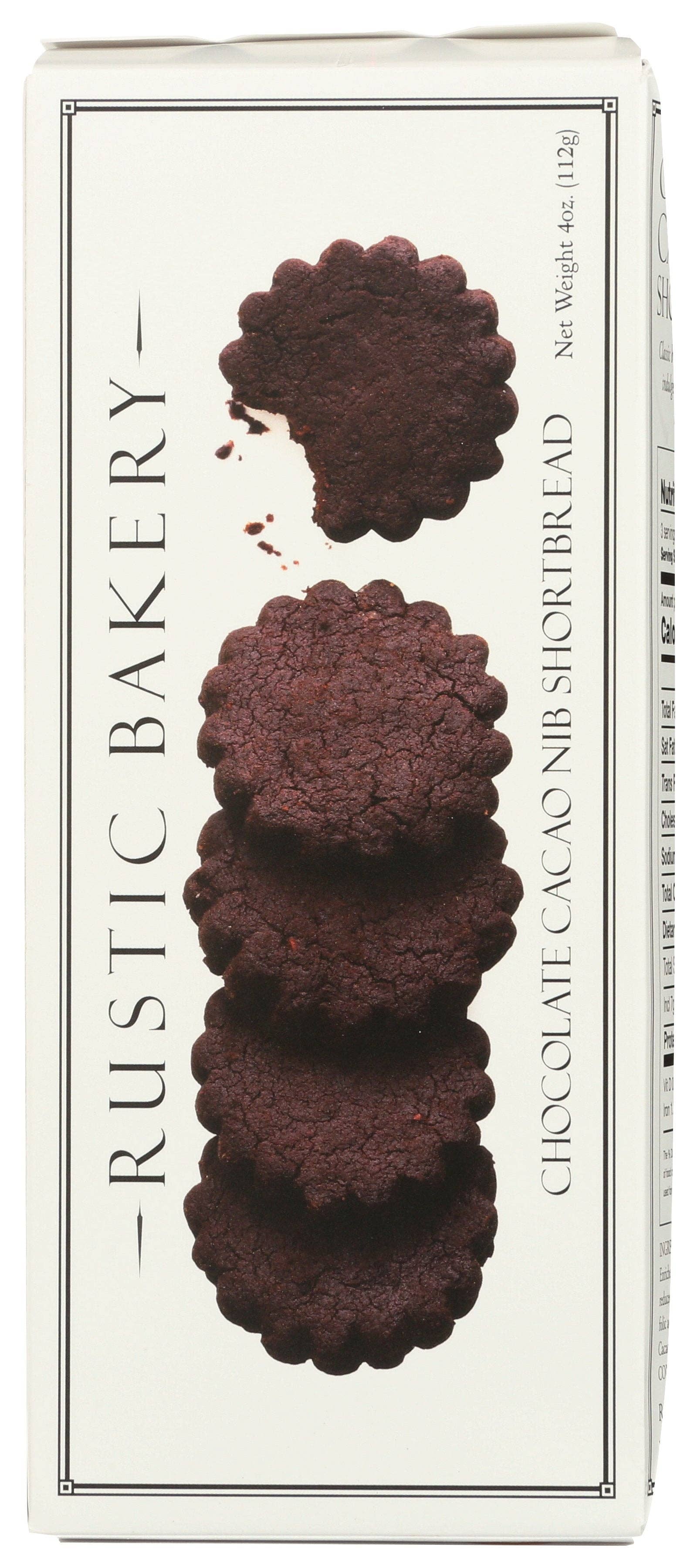 Everyday Supply Co - Wholesale Cookie - RUSTIC BAKERY SHORTBREAD CHOC CACAO NIB - Case of 121