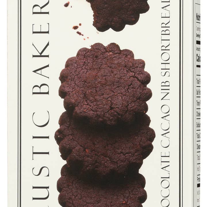 Everyday Supply Co - Wholesale Cookie - RUSTIC BAKERY SHORTBREAD CHOC CACAO NIB - Case of 121