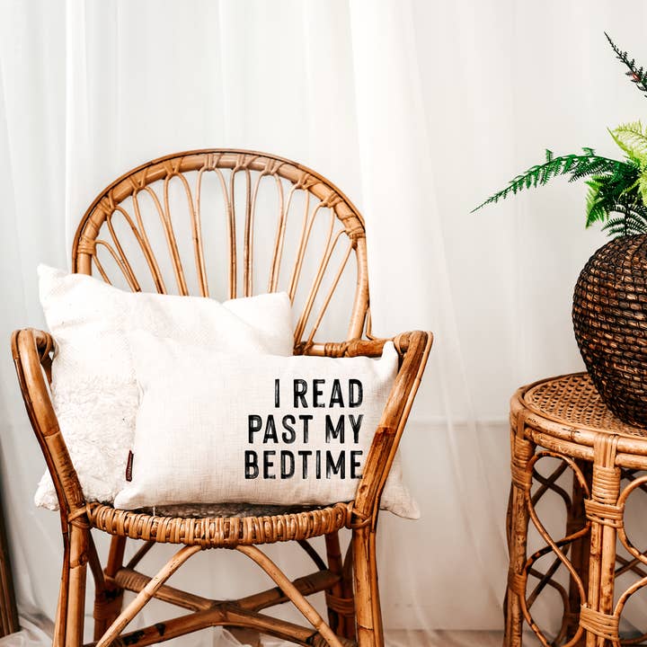 521handmade - Wholesale Throw/Decorative Pillow - I read past my bedtime pillow, Reading Pillow, Book Pillow6