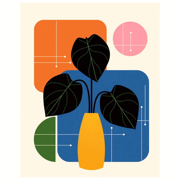 Abstrakt Vase Art Print for engroshandel hos Amber Leaders Designs