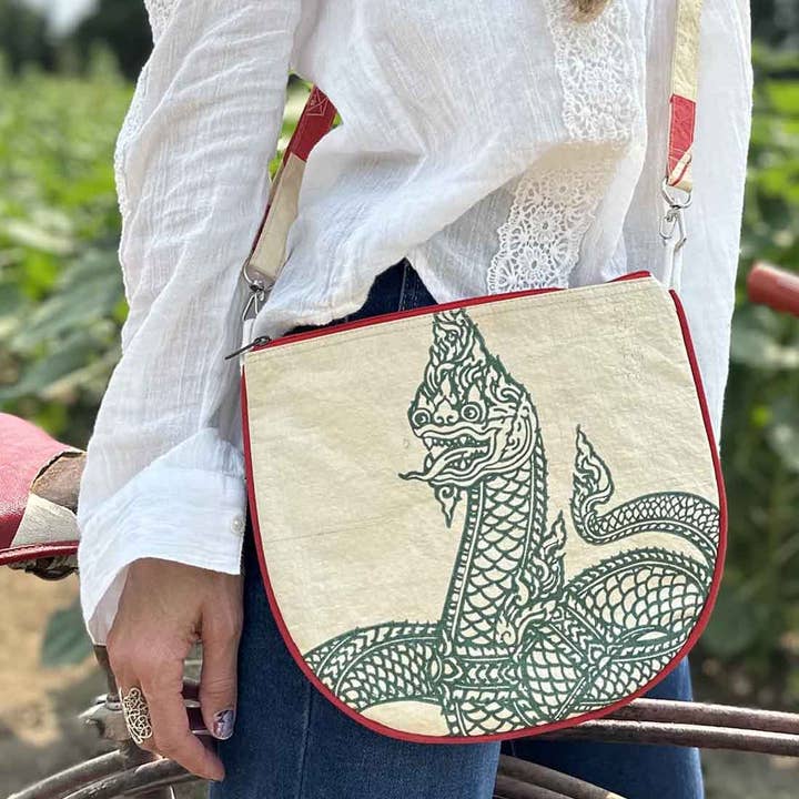 Eco-Friendly Day Bag - Eco Conscious Handbag - Serpent for wholesale by Malia Designs