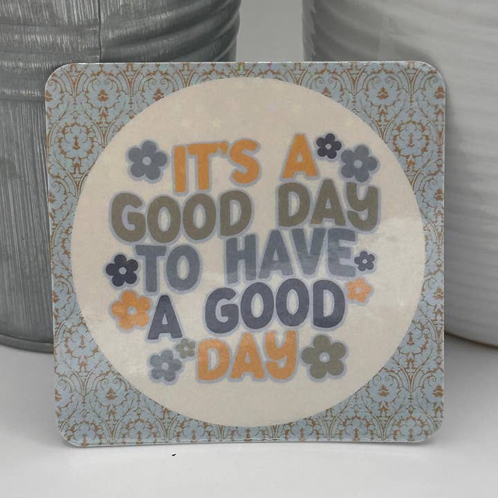 High Quality Waterproof Sticker - Its a good day for wholesale by Ink and Thread Design