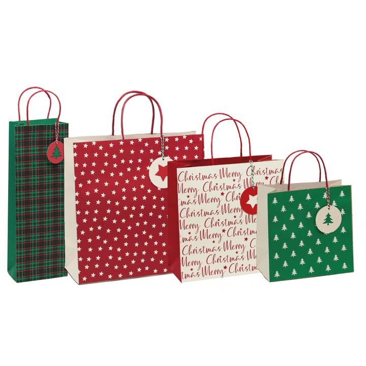 The Unique Paper Company - Wholesale Gift Bag - Winter's Lodge Christmas Gift Bags