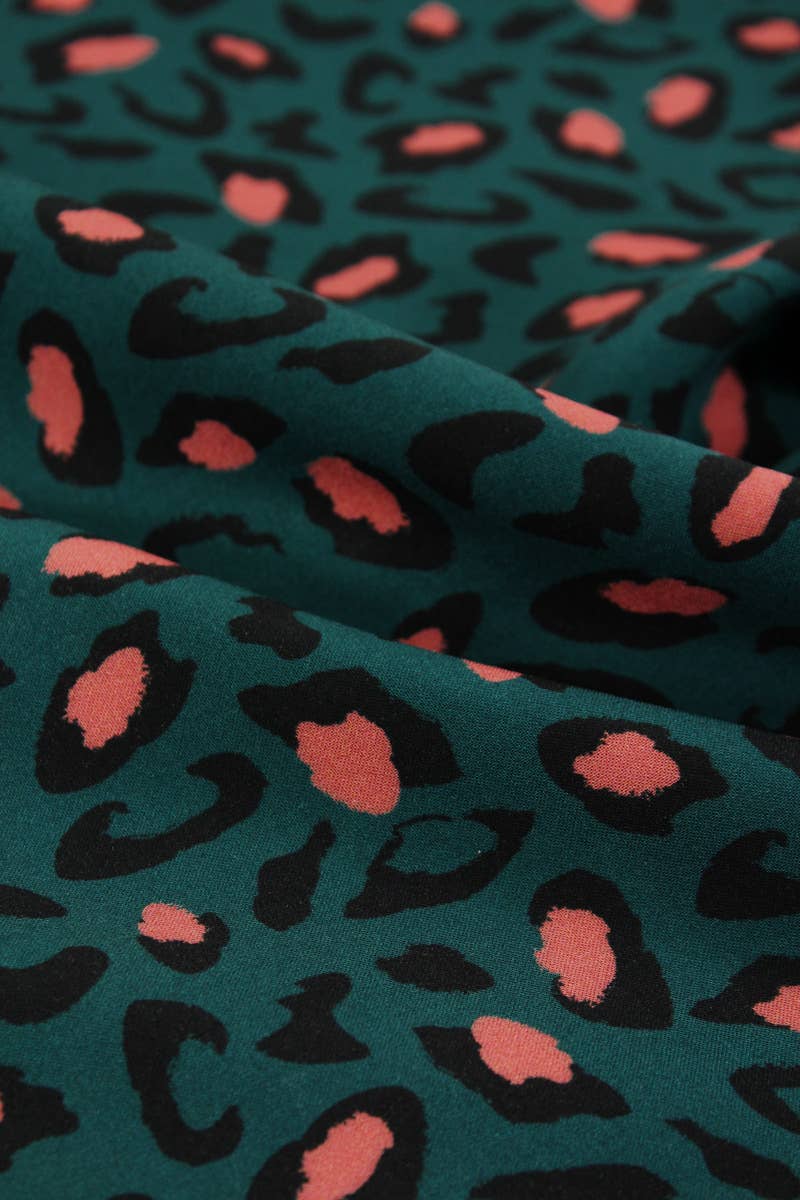 Eglantine et Zoé - Wholesale Fabric - Viscose Fabric Bagheera Dark Green Lagoon8