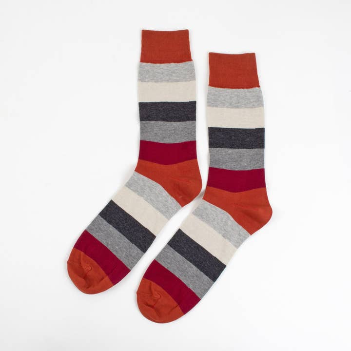 Strisce arancioni grigie per la vendita all'ingrosso da parte di Velvet & White Clothing Corp.