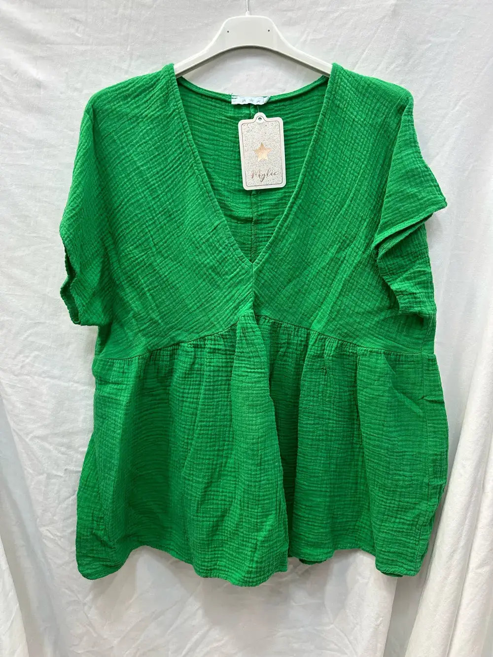 Mimi & Gogo - Wholesale Blouse - Women's - Cotton Gauze Blouse @5234-HGazeV12