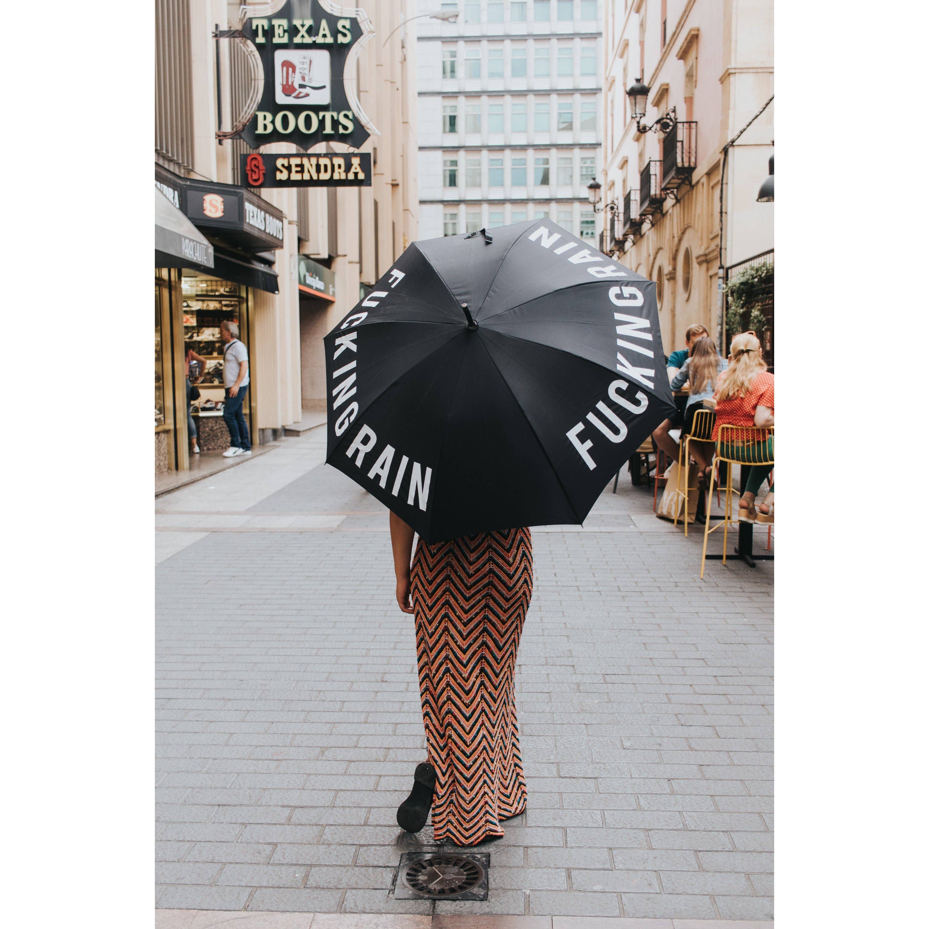 Fisura - Wholesale Umbrella - Unisex - “Fucking rain” umbrella2