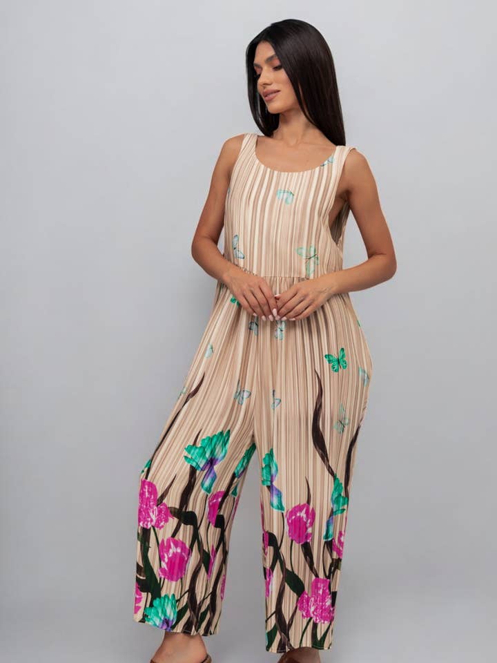 F-388 BUTTERFLIES JUMPSUIT for wholesale by FAME GREECE