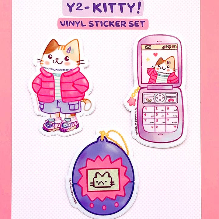 Y2 - Set de pegatinas Kitty para venta al por mayor de Brave Moonman