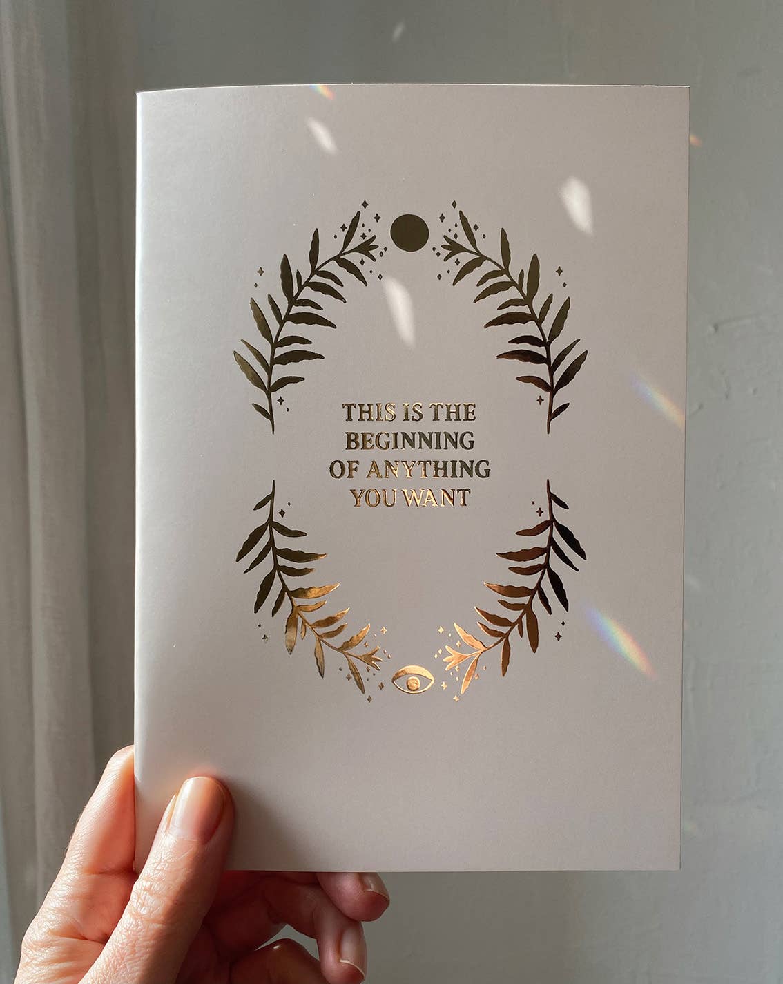 Anna Cosma - Wholesale Notebook - THE BEGINNING OF EVERYTHING YOU WANT - BLANC - GOLD JOURNAL3