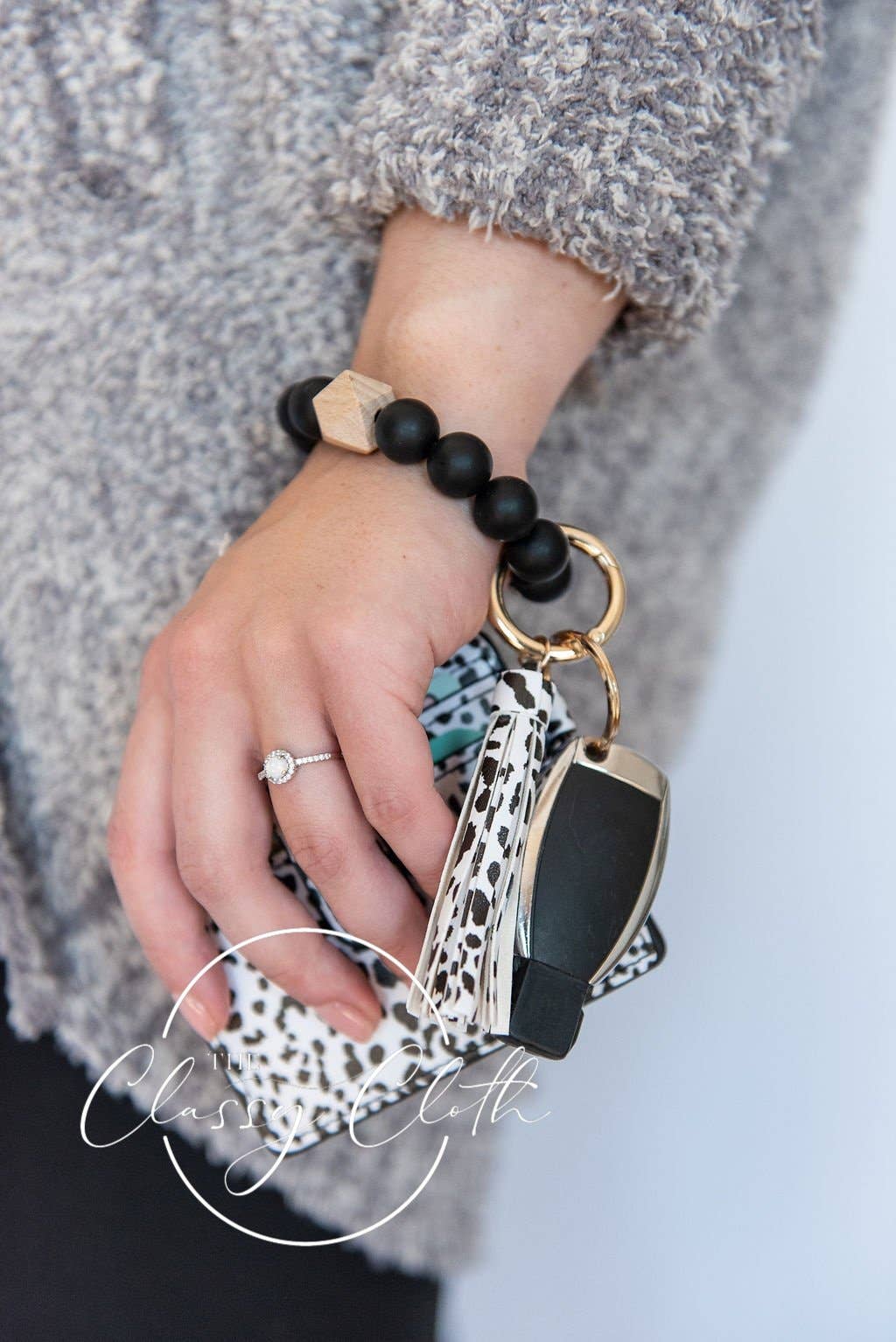 The Classy Cloth WS – Engroshandel Armbånd – Wristlet nøglering tegnebog - Spotted Owl RTS3