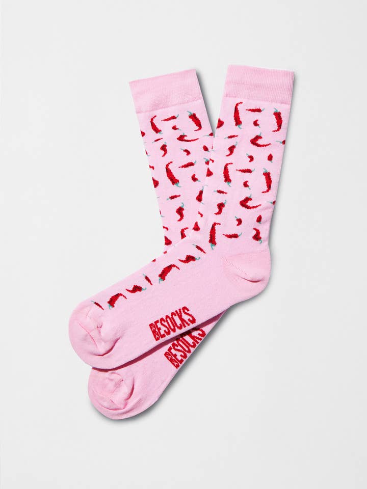 BeChilli Pink - 100% Organic Cotton Socks for wholesale by BESOCKS