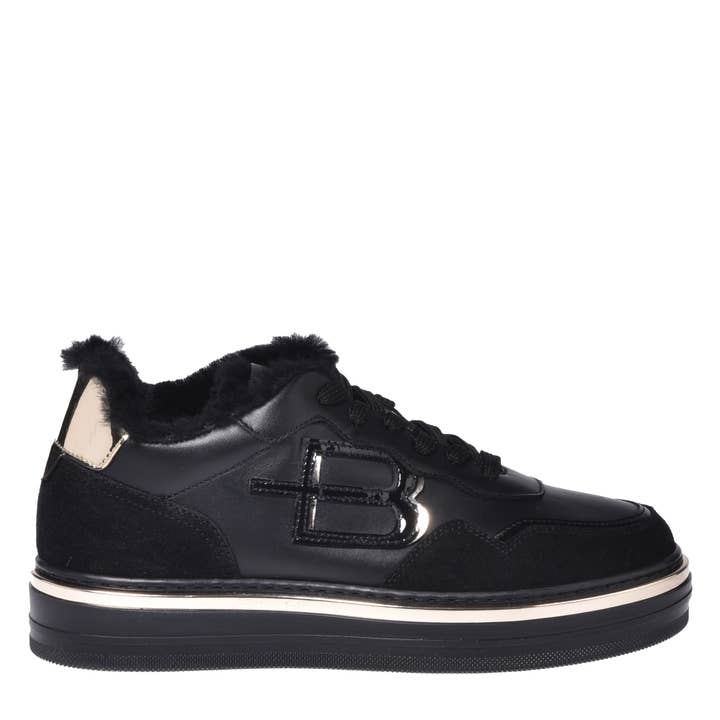 Baldinini Black Leather Sneaker for wholesale by Baldinini