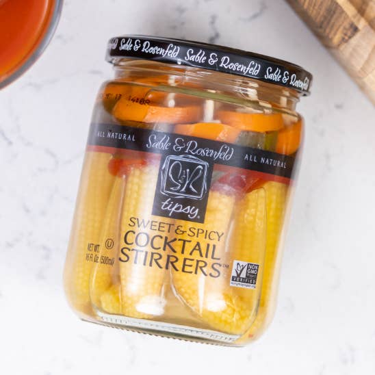 Sable & Rosenfeld Tipsy Cocktail Stirrers - Sweet & Spicy (C for wholesale by Sable and Rosenfeld est.1970