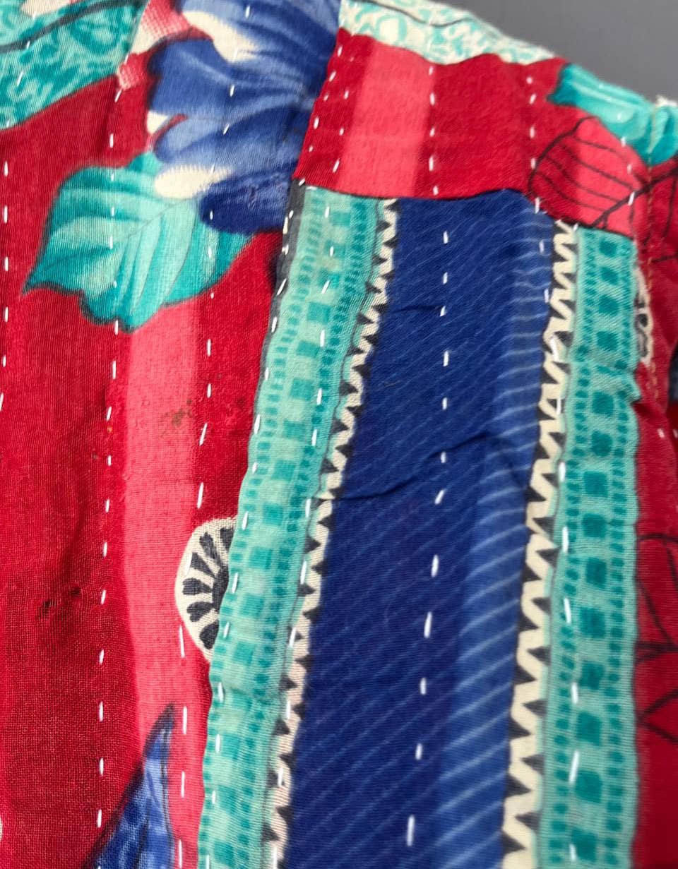 Bhawana Handicrafts – wholesale Jacka - Dam – 100% ren bomull blommig festklädd indisk Kantha jacka4