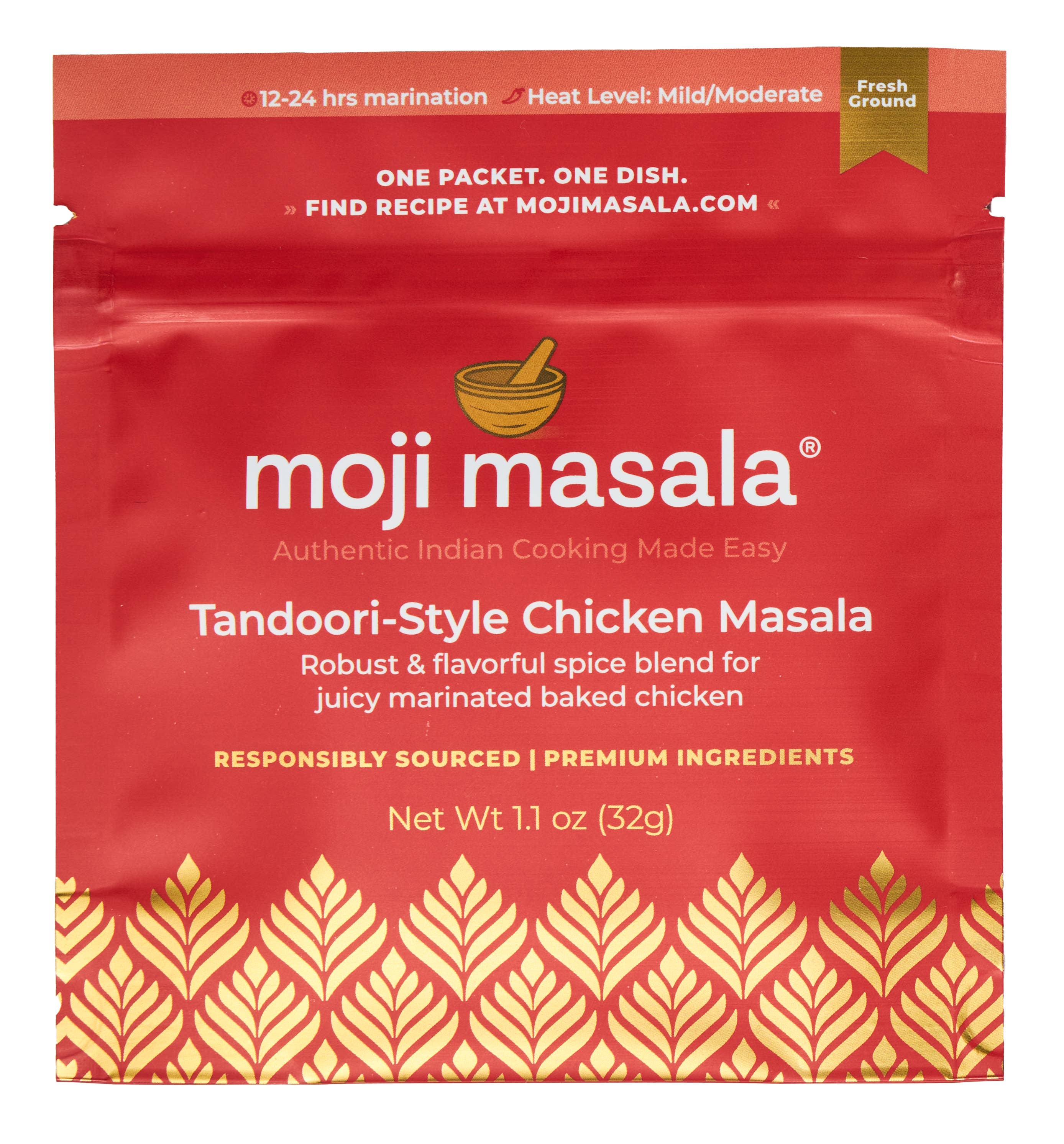 moji masala® Indian Spice Blends - Wholesale Dried Spice Mix - Tandoori-Style Chicken Masala Indian Spice Mix1