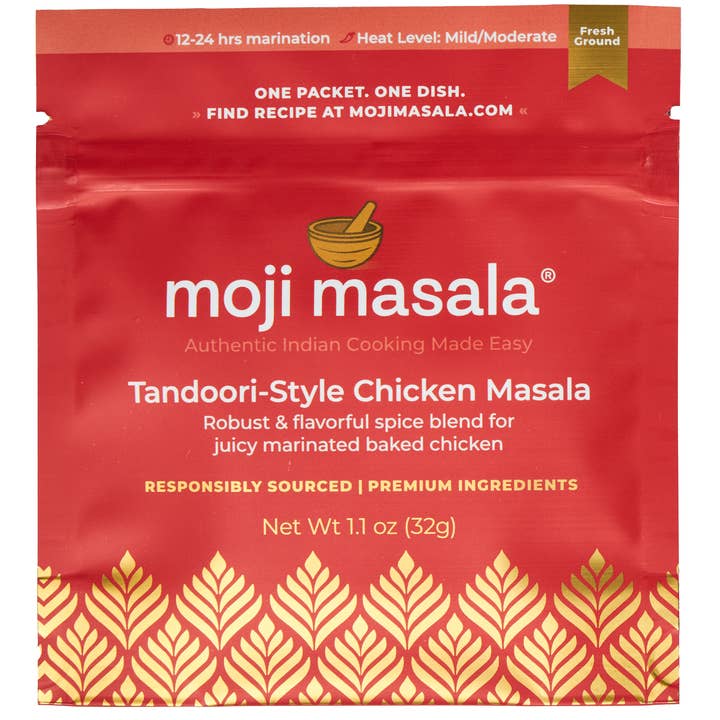 moji masala® Indian Spice Blends - Wholesale Dried Spice Mix - Tandoori-Style Chicken Masala Indian Spice Mix1