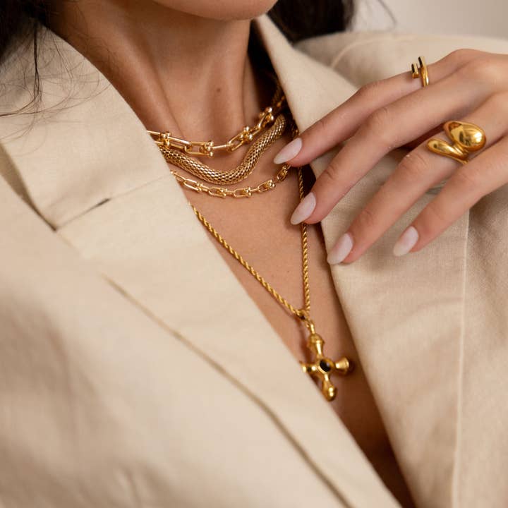 Sahira Jewelry Design - Vendita all'ingrosso Collana con ciondolo/pendaglio - Collana Ophelia Cross5