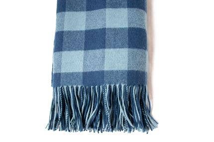Thread Experiment - Wholesale Throw Blanket - 100% Fine Wool Buffalo Check Throw3