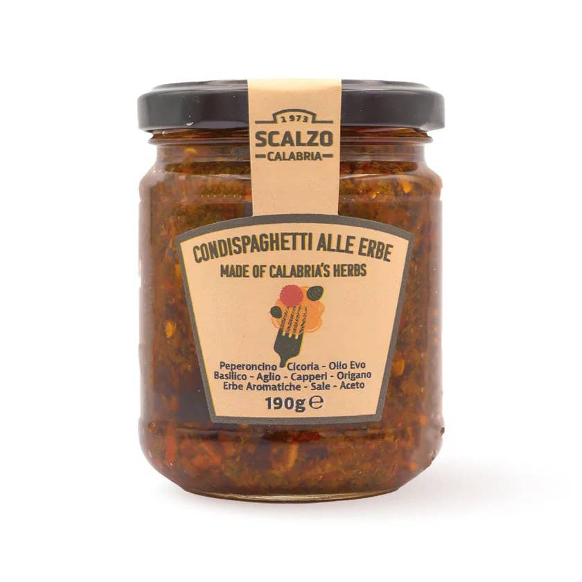 Calabria da Gustare – Großhandel Pastasoße – Spaghetti mit kalabrischen Kräutern 190g0