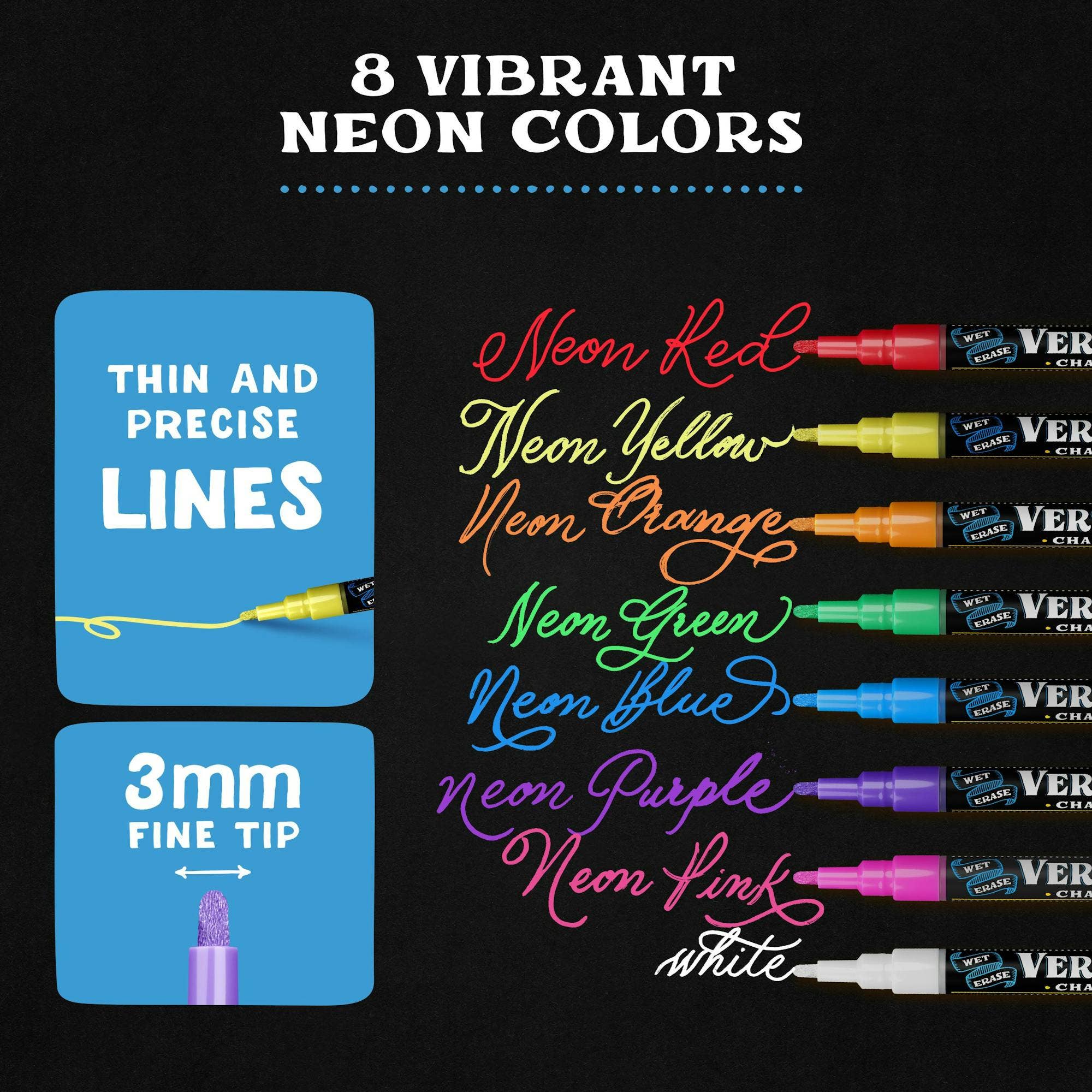 VersaChalk - Wholesale Marker - Neon Liquid Chalk Markers14