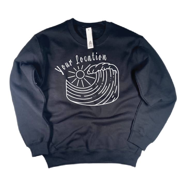 Surf and Sun Sweatshirt - Customizable for wholesale by and - ashley nicole designs