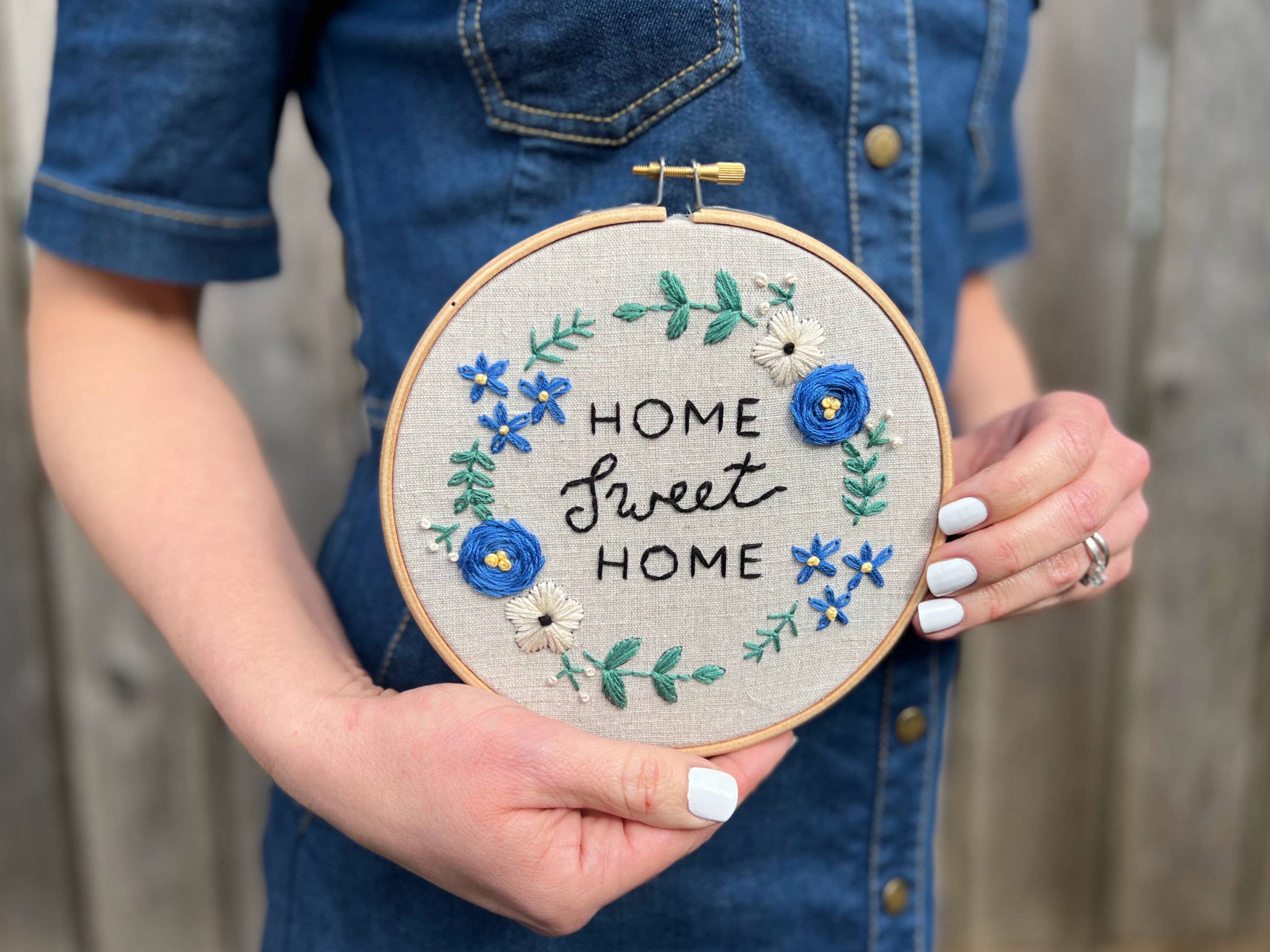 I Heart Stitch Art – wholesale Embroidery/cross-stitch supplies – Home Sweet Home Embroidery Kit7