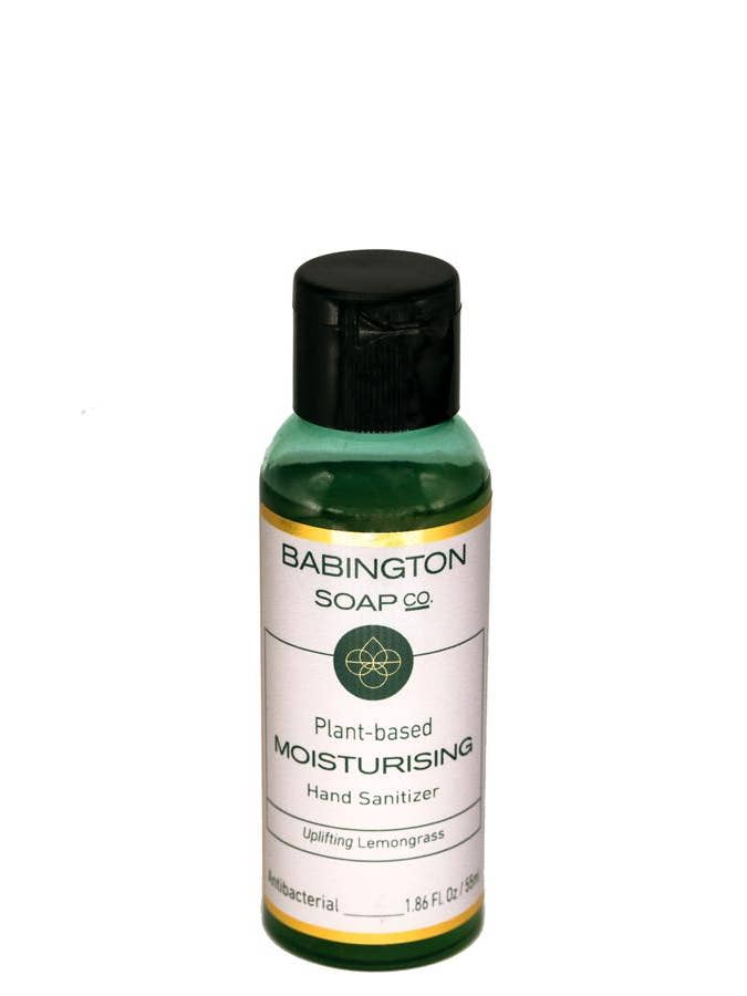Award winning - Travel size 2-in-1 plant-based sanitizer for wholesale by Babington Soap Co.