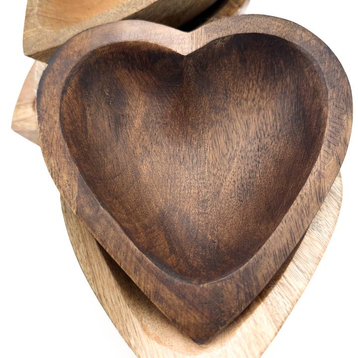 Forever Green Art - Wholesale Decorative Plate/Dish/Bowl - Sweetheart Bowl - Mango Wood