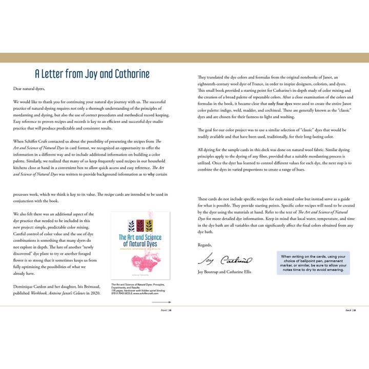 Schiffer Publishing - Wholesale DIY Craft Kit - Kids - The Studio Formulas Set for The Art & Science of Natural Dye2