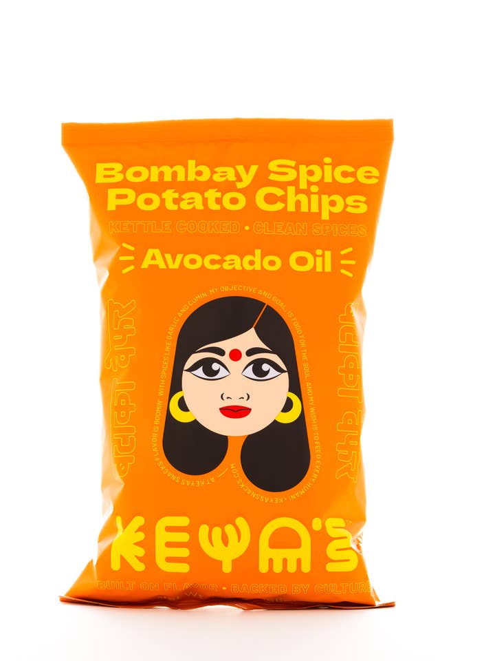 Bombay Spice Masala Potato Chips Avocado Oil for wholesale by Keya's Snacks