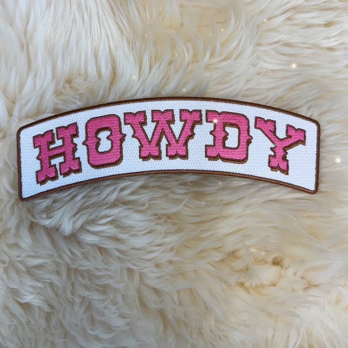Wildflower + Co. – wholesale Patch – Pink Cowgirl XL Back Patches - Boot + Howdy