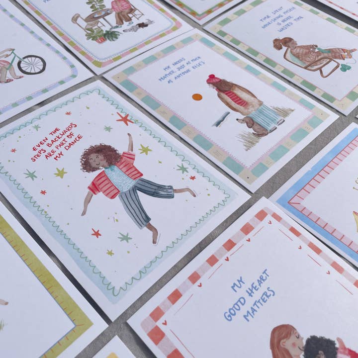 Cartes d'affirmations pour femmes – set de 15 cartes encourageantes pour la vente par Hannahs Firlefanz