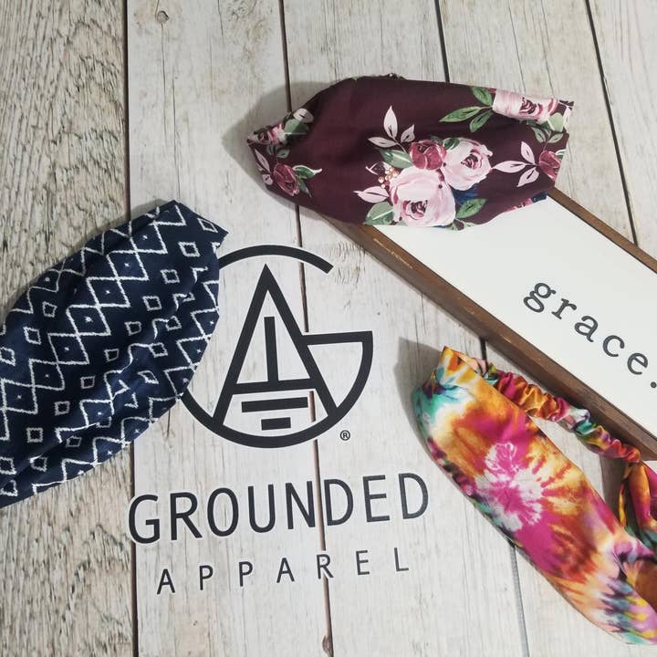 Brede hoofdbanden in boho-stijl voor dames voor wholesale door Grounded Apparel, LLC