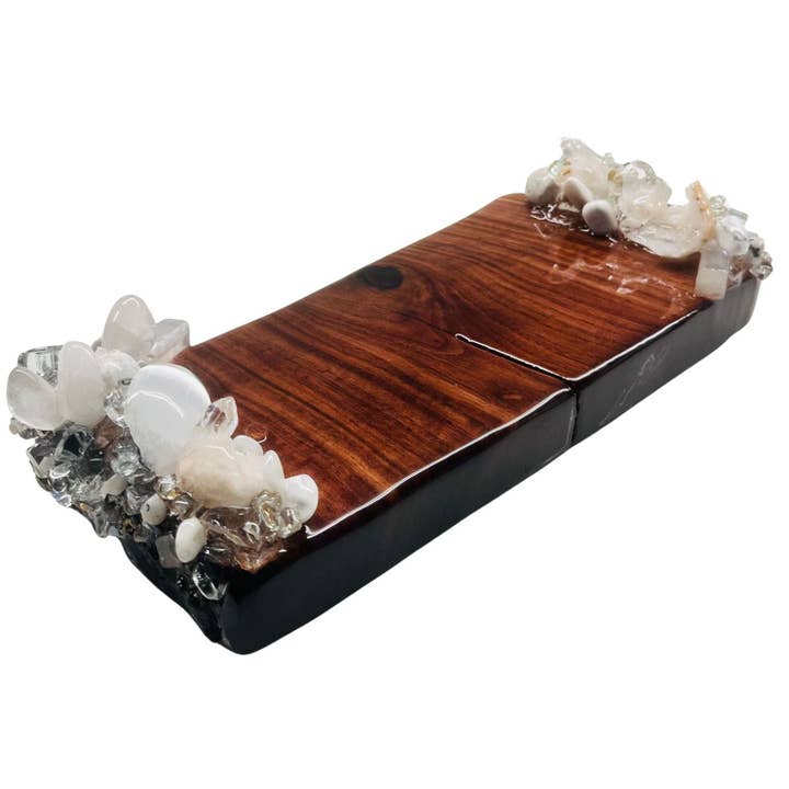 Krystallos Guest Towel Tray | White Napkin Holder | | for wholesale on Faire2