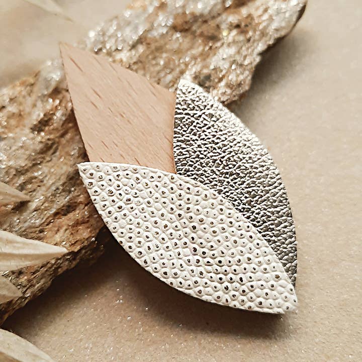 Broche de boda TULIPE marfil para venta al por mayor de Ni une ni deux