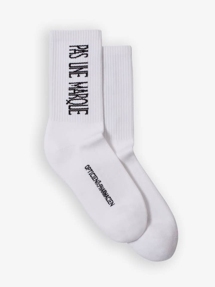 O&P Socks (Weiß/Schwarz) für den Großhandel von Pas Une Marque
