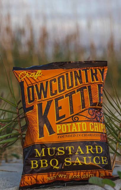 Lowcountry Kettle - Wholesale Chips - Mustard Bbq Potato Chips - 24 bags6