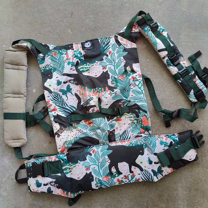 Fivela Preta Cat Mer Duo2 por atacado de Naked Panda Designs