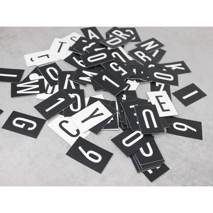 OtimSan - Wholesale Sign - Double Sided Letter and Number Cards2