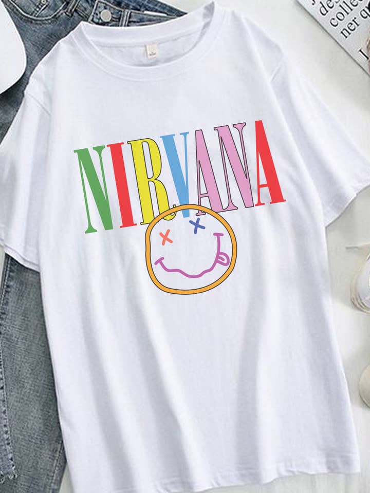 M8645- ROCK graphic tee for wholesale by HARANG