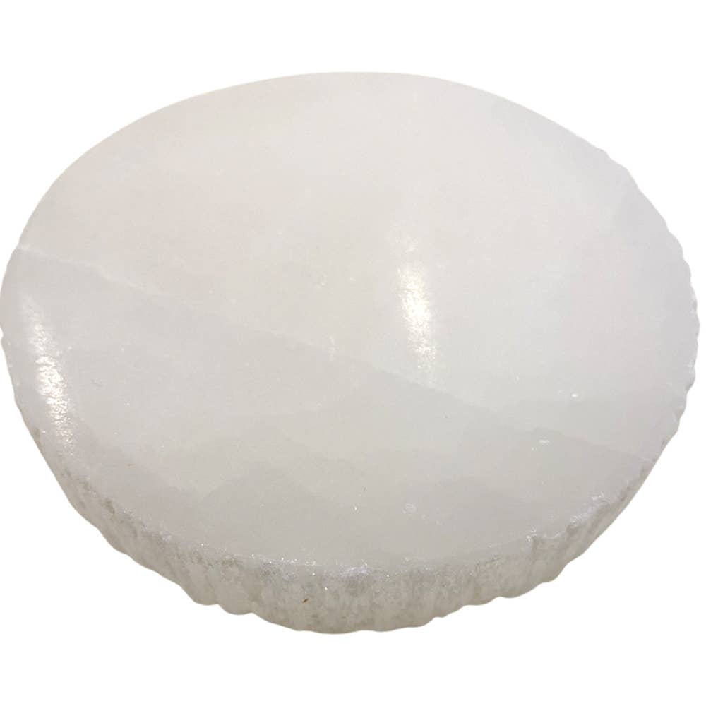 VIE - Wholesale Crystal Charging Plate - Selenite Charging Plate, Round, 10x2cm1