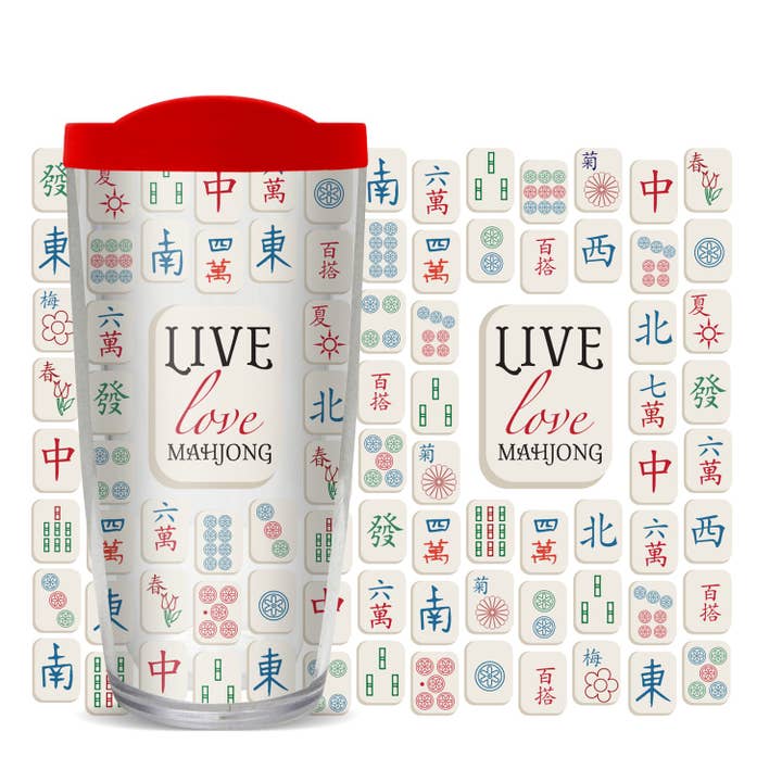 Live Love Mahjong Tumbler for wholesale by FREEHEART